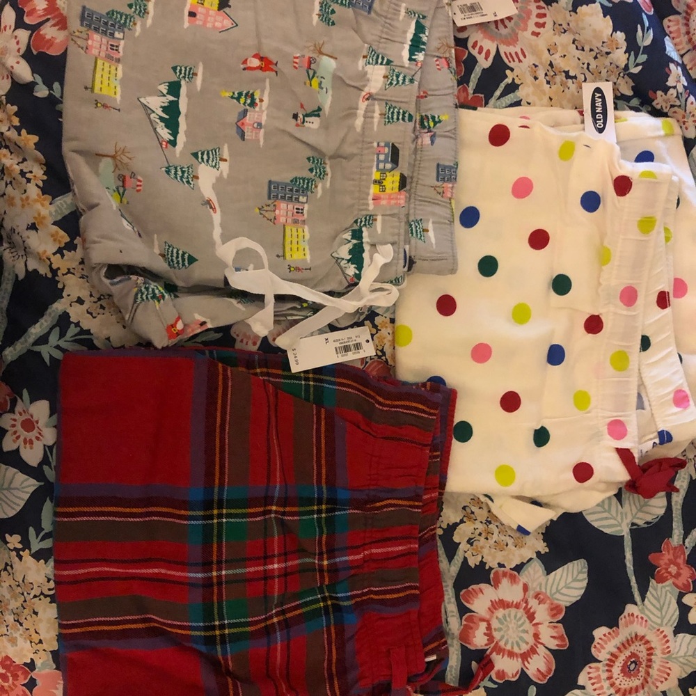 3 NWT old navy pajama pants XL